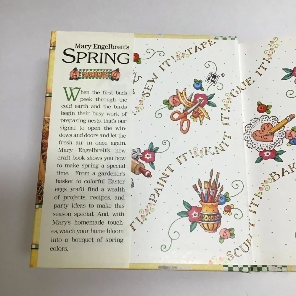 Mary Engelbreit's 1997 Spring Easy Craft Book Mini Hardcover by Charlotte Lyons